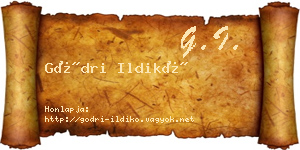 Gödri Ildikó névjegykártya